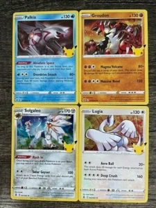 POKEMON RARE HOLO LUGIA 022/025 PALKIA 004/025 GROUDON 0117/025 SOLGALEO 021/025 - Picture 1 of 6