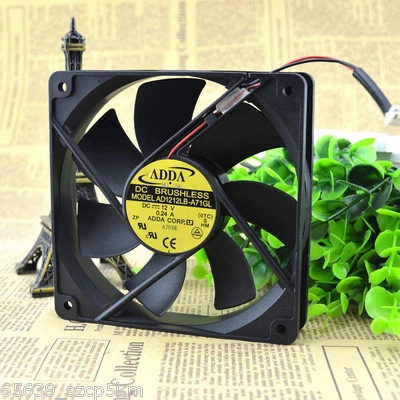 ADDA  AD1212LB-A71GL DC 12V 0.24A 2Pin 120x120x25mm Case Cooling Fan  - Image 1 of 4