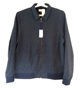Artefact Heather Blue Cotton Poly Spandex Full Zip Bomber Jacket Men's XL - Picture 1 of 11