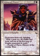 1x Knights of Thorn Moderate Play, English The Dark MTG Magic