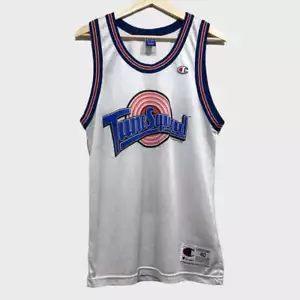 Vintage 1996 Champion Bugs Bunny Space Jam Tune Squad Basketball Trikot 40 Medium M - Bild 1 von 6