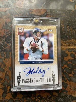 donruss elite passing the torch dual auto peyton manning john elway /20 - Image 1 of 2