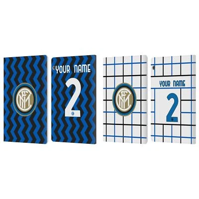 CUSTOM INTER MILAN 2020/21 CREST KIT LEATHER BOOK CASE FOR HUAWEI XIAOMI TABLET - Image 1 of 4