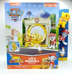 PAW Patrol Cat Pack Adventure Bay Bank Juego de Rescate con Figuras Leo y Marshall - Imagen 1 de 3