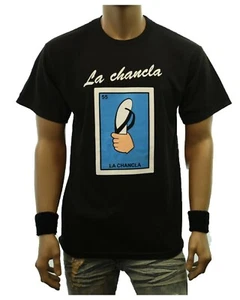 Divertida Camiseta Gráfica LA CHANCLA La Lotería Borracho Impresa Mexicana Urbana - Imagen 1 de 3
