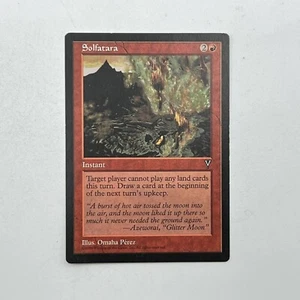 Magic The Gathering MTG Solfatara - Visions - EX Authentic & Official - Picture 1 of 2