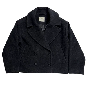 Everlane Women's ReWool Peacoat in Charcoal Size Medium - Picture 1 of 8