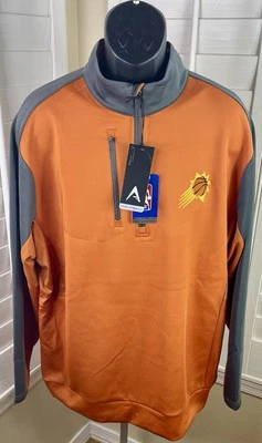 Moletom Pulôver Antigua NBA Phoenix Suns Generation 1/4 Zíper, Masculino 3XL - Novo com etiquetas - Imagem 1 de 4