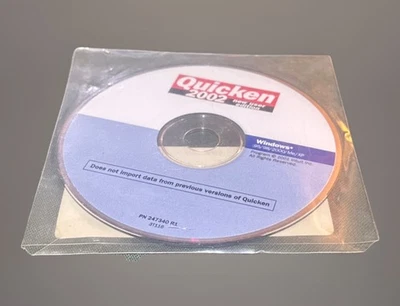 Quicken 2002 New User Sealed Edition Software CD New In Plastic Sleeve. - Image 1 of 4