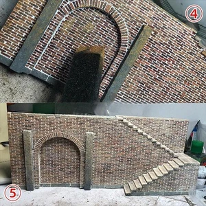 1/35 Building Model Kit DIY Scene Factory Unpainted Wood Foam Scenery Layout - Picture 1 of 7