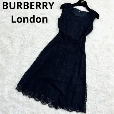 Burberry London Lace Sleeveless Dress Black 38 Excellent Condition - Image 1 of 4
