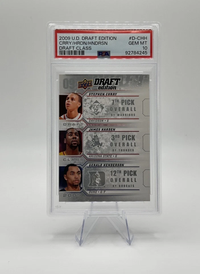 💥 Stephen Curry & James Harden ROOKIE PSA 10💥 2009 UD Draft Edition - Imagem 1 de 2