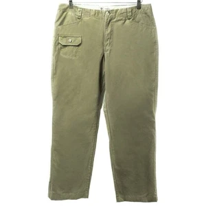 COLUMBIA Olive Green Cotton Straight Leg Pants Women's Size 10 - Picture 1 of 4