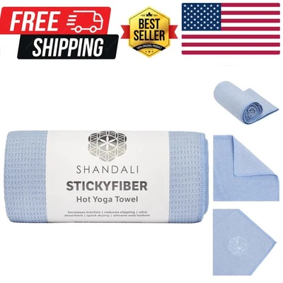 Toalla de yoga antideslizante de microfibra 24" x 72" - Lavable a máquina y secado rápido Foto 1 de 4