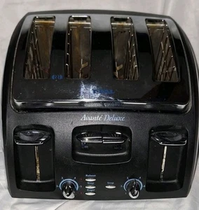 T-FAL TFAL Avante Deluxe Variable Browning 4 Slice Bagel Wide Slot Toaster - Picture 1 of 3