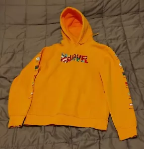 Orange Marvel Hoodie - Small Adult - Used, Hardly Worn, Good Clean Condition - Picture 1 of 5