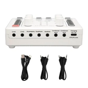 M8 Sound Card Professional Audio Mixer For Live Steaming For Music Recording - Picture 1 of 13