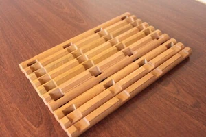 Lincoln Logs LOT 4 Notch 10.5" - Round Wood Logs Lot - 8 Golden Honey Stained - Picture 1 of 3