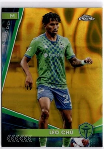 Leo Chu 2024 Topps Chrome MLS Gold Lava Refractor #197 SEattle Sounders - Picture 1 of 2