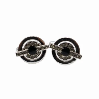 Gemelos SWAROVSKI PLATA/NEGRO (plateado x negro) para hombre Foto 1 de 4