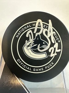 Daniel Sedin Vancouver Canucks Autogramm Official Game Puck signed - Bild 1 von 3