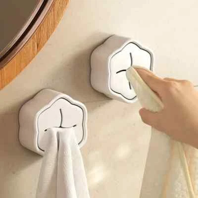 Handtuchhalter-Selbstklebend 2.STK, Handtuchhaken-Handtuchstecker,Handtuchclip - Bild 1 von 4