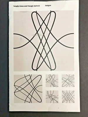 Tangly Lines & Tangly Spines, NEW, Emigre, Type Specification book, 2018, 32 pgs - Image 1 of 3