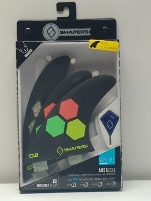 Shapers Fins SURFBOARD Small Channel Islands Al Merrick TRI 3 FIN fits FCS - Image 1 of 4