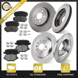 Front Rear Disc Brake Rotors Brake Pads Kit for Lincoln MKX Ford Edge - Picture 1 of 8