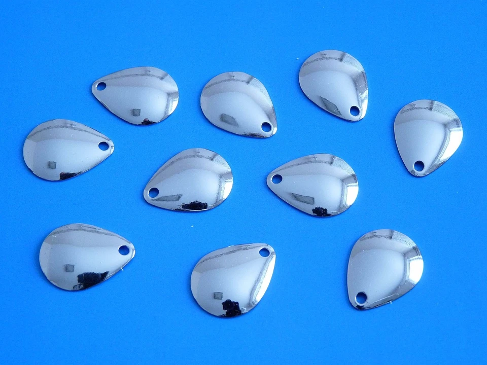 Spinnerblätter Spinnerbau Spinner Chrom poliert Blinker Blätter Blades Lockblatt - Bild 1 von 1