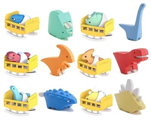 Rompecabezas de dinosaurios 3D dinosaurios magnéticos + juguetes inquietos para bebés - Imagen 1 de 149