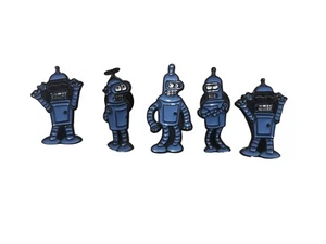 Cartoon Komödie Sci-Fi Futurama Bender inspiriert Bender Pin Emaille Abzeichen Produktbündel X5 - Bild 1 von 4