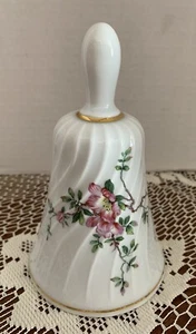 Haviland Limoges France Floral Vine Gold Trim Bell The Danbury Mint 5.5” Tall - Picture 1 of 6