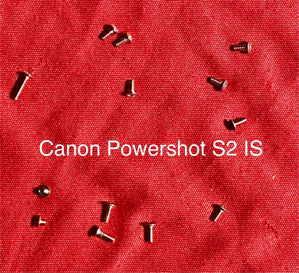 Canon Powershot S2 IS Camera Body Screws(13 pcs) - Genuine Canon  Parts - Image 1 of 1