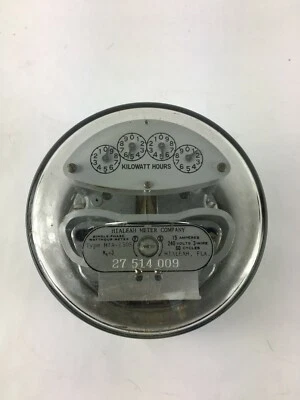 Hialeah Kilowatt Hours Single-Stator Watt Hour Meter Type HIA-I30S 240v 3w - Image 1 of 4