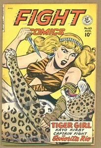 Fight Comics 63 sehr guter Zustand + Tiger Girl Golden Age Adventure 1949 Fiction House W460 - Bild 1 von 2
