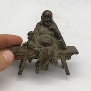 Art Chinese tibet buddha blessing Figure statue collect bronze temple table deco - Picture 1 of 8