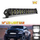 Led Light Bar 14" Inch 720w Spot Flood Combo Super Bright Trucks Lights Suv Atv