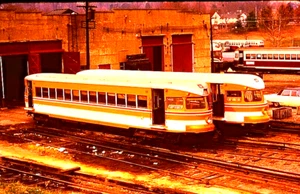 DUPLICATE SLIDE P&W BULLET CARS #209 & #208 72° ST. NEGOZI 23 NOVEMBRE 1973 - Foto 1 di 1