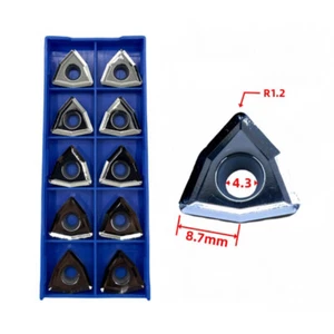 10P WCKT080412-DA U Drill Carbide Inserts CNC Lathe Tool WCKT080412 For Aluminum - Picture 1 of 5
