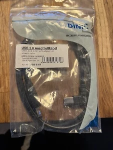 USB-A 2.0 Right Angle Male to USB-B Male Printer/Scanner Cable 1m -USB II 1R (2) - Picture 1 of 4