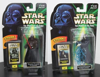 2-SET Darth Vader & Emperador Palpatine Flashback Foto Poder Force Kenner 69680 - Imagen 1 de 4