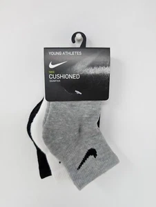 Nike Kids' 6-Pairs Young Athletes Quarter Socks  Sz: 5/6 (9363) New B1(A26T) - Picture 1 of 4