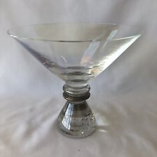 Bombay Co Spencer Martini Glass Controlled Bubble Base Made in Slovakia
