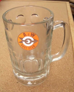 A & W glass handled cup mug tankard A&W root beer target logo c41356 - Picture 1 of 15