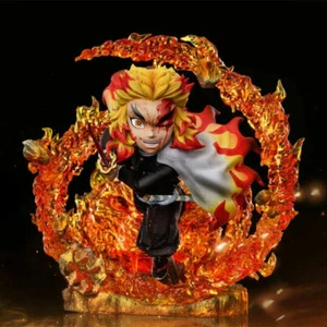 Demon Slayer Rengoku Kyoujurou Anime Figure PVC Model Statue Toy Geschenk 12CM - Picture 1 of 5