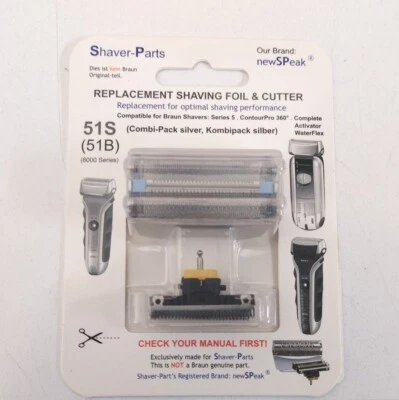 Testina Lamina Rasoio Braun  51S51B Compatibile Serie 5 - Immagine 1 di 2