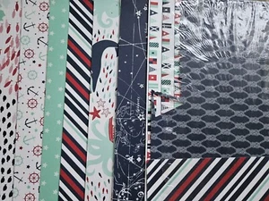 Stampin Up MARITIME 12 X 12" DSP Retirado 8 Hojas Completas Más Piezas - Imagen 1 de 2