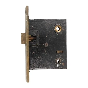 Antique Brass 6.5 in. Faceplate Mortise Lock Box - Picture 1 of 4