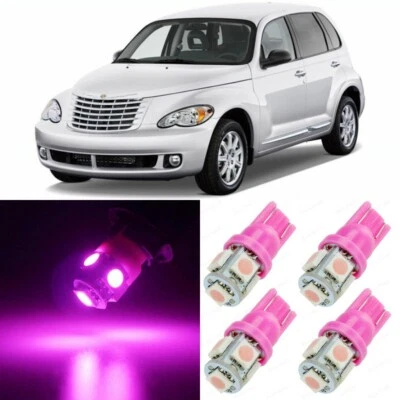 8 x розовый интерьер светодиодные лампы пакет для 2001 - 2010 Chrysler PT Cruiser + инструмент - Изображение 1 из 4
